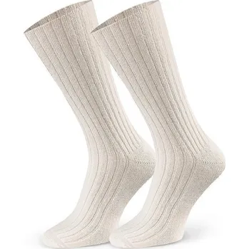 Pánské termo ponožky Ponožky Steven art.185 vlněné žebrované dámské 35-40 černá 35-37