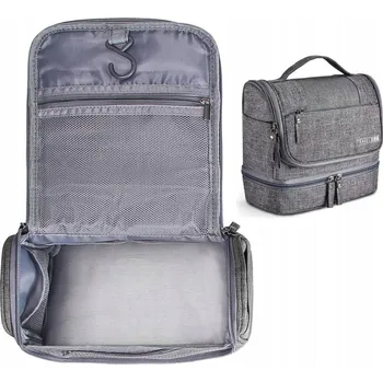 Kosmetická taška Voděodolná rozkládací kosmetická taštička, 2 úrovně, 25x21x11,5 cm