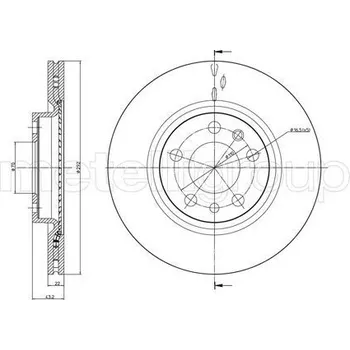 Brzdový kotouč Brzdový kotouč CIFAM (800-863C)