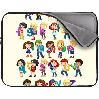 pouzdro na notebook Sablio Obal na notebook Abeceda - 17"