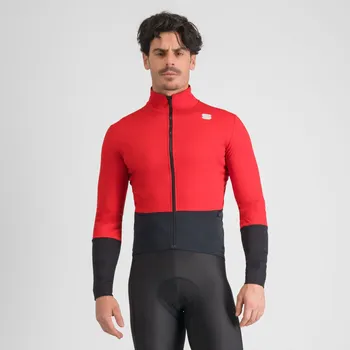 Cyklistická bunda SPORTFUL Cyklistická zateplená bunda - TOTAL COMFORT - červená/černá XL