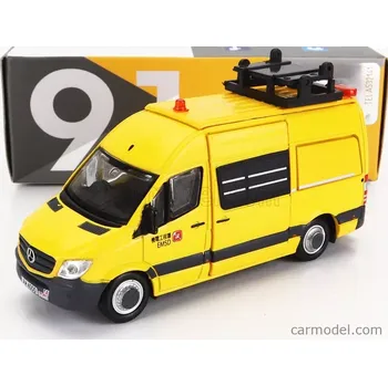 autíčko Tiny toys Mercedes benz Sprinter Van Emsd 2018 1:76 Žlutá