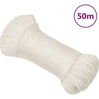 Lany ZBXL Pracovní lano bílá 3 mm 50 m polypropylen