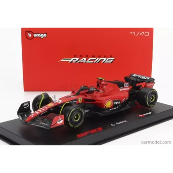 Bburago Ferrari F1 Sf-23 Team Scuderia Ferrari N 55 1:43, červená