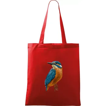 Nákupní taška Lednáček kreslený - Taška bavlněná - 42 x 38 cm ( Červená )