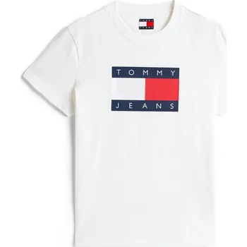 Dámské tričko Tričko Tommy Jeans Ecru 1184633 14 (L)