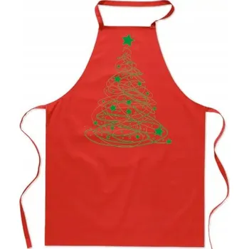 Kuchyňská zástěra Kuchyňská Zástěra Vánoční Stromek Módní Dárek Vánoční
