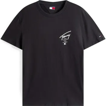 Pánské oblečení Tričko Tommy Jeans Black Sig 2 1184598 XL