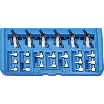 Sada nářadí Adaptéry BGS108103 pro diagnostickou sadu BGS108101 - 24 dílů (BGS108103) (Sada 24 adaptérů BGS108103 rozšiřuje možnosti diagnostické sady BGS108101 a umožňuje kompatibilitu s různými typy vozidel. Adaptéry jsou uloženy v praktickém kufříku pro snadné pře