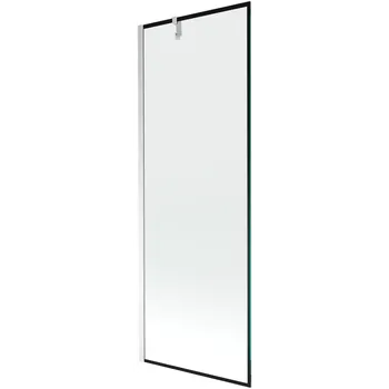 Vanová zástěna Mexen Next sprchová zástěna 1-křídlová 70 x 150 cm, černý rám, chrom - 895-070-000-00-70-01 Vanové zástěny