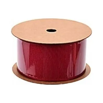 Stuha Vánoční stuha na dárky červená ozdobná 270x4 cm