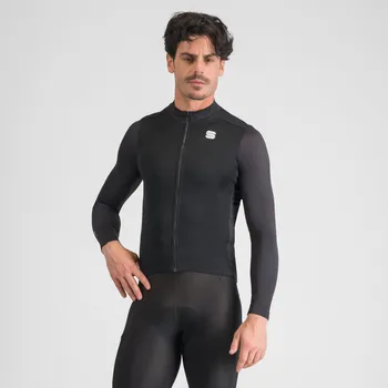 cyklistický dres SPORTFUL Cyklistický dres s dlouhým rukávem zimní - SRK THERMAL - černá L