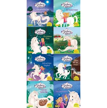 První čtění Pixi-8er-Set 303: Neue Abenteuer mit Sternenschweif (8x1 Exemplar), m. 8 Buch - Chapman, Linda