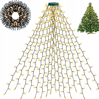 Vánoce VÁNOČNÍ OSVĚTLENÍ NA STROMEČEK LED SVĚTÝLKA VENKOVNÍ VNITŘNÍ 400 LED 2M