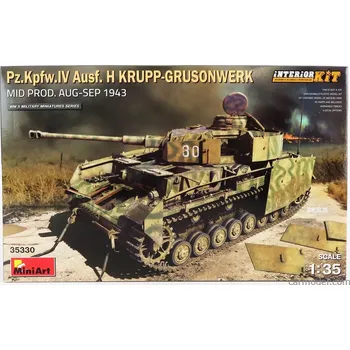 Plastikový model Miniart Krupp Grusonwerk Tank Panzer Iv Ausf H Military 1940 1:35 /
