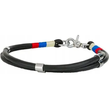 Obojek pro psa Barry King Lanový obojek, XL 60 cm/8 mm, černý