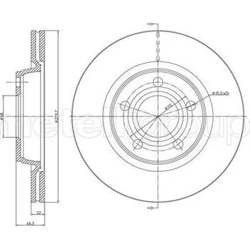 Brzdový kotouč Brzdový kotouč CIFAM (800-468C)
