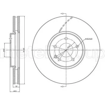 Brzdový kotouč Brzdový kotouč CIFAM (800-1157C)