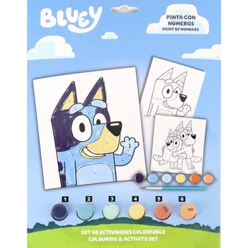 Výtvarná sada Cerda Bluey malování podle čísel