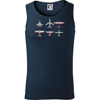 Letadlo modelář - Tílko pánské Core - S ( Námořní modrá (velmi tmavá - téměř černá) )