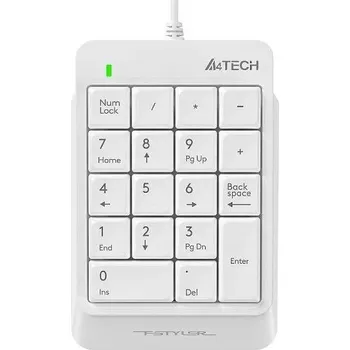A4Tech numerická klávesnice Fstyler FK13P, bílá