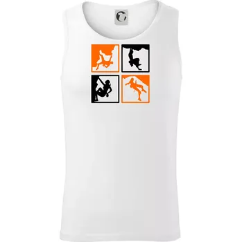 Quatro climb - Tílko pánské Core - S ( Bílá )