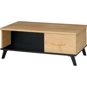 Konferenční stolek John II | konferenční stolek 8 | 101x61 cm | dub lefkas světlý/černá