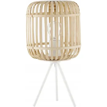 Lampička Stolní lampa Westwing Adam, trojnožka z bambusového dřeva