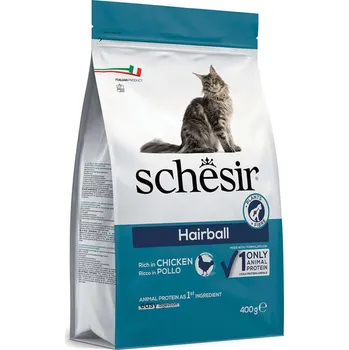 Krmivo pro kočku Schesir Suché krmivo pro kočky Hairball Kuřecí 400g