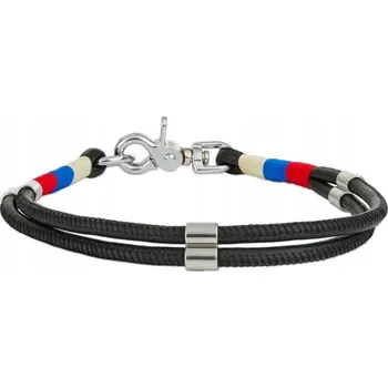 Obojek pro psa Barry King Lanový obojek, XL 51 cm/6 mm, černý