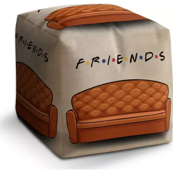 Taburet Sablio Taburet Cube Seriál přátelé FRIENDS Gauč: 40x40x40 cm