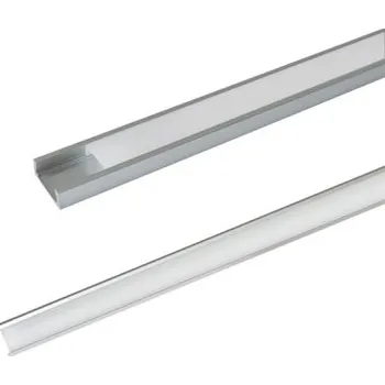 LED páska AL profil AS5 pro LED pásky, k přisazení, s plexi, 1m