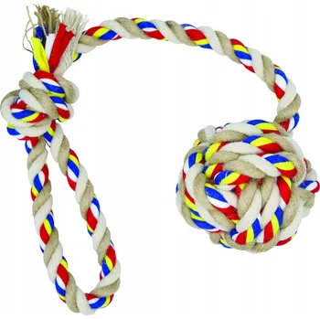 Hračka pro psa Provazy a kolečka pro psa Barry King šňůra s smyčkou a míčem