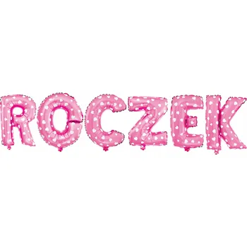 Balónek Sada fóliových balónků k 1. narozeninám PartyPal růžové, 40 cm