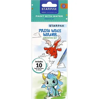 kreativní sada KREATIVNÍ SADA PRO MALOVÁNÍ VODOU S ŠTĚTCEM - OMAZOVÁNKY