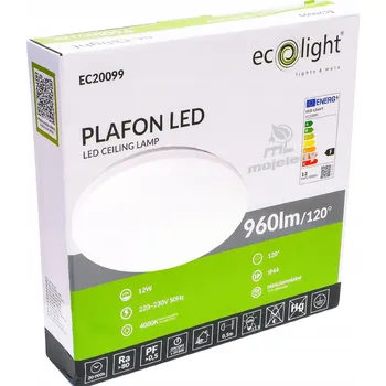 Stropní přisazené svítidlo MojeLedy 12 W integrovaný LED zdroj 250 cm bílé