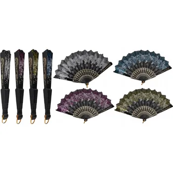 Karnevalový doplněk Vějíř Korunka 23 cm mix MEGA CREATIVE 556654