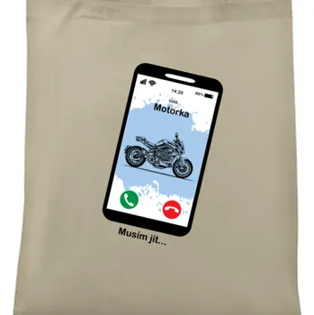 Nákupní taška Taška Vtipná | Taška Volá motorka