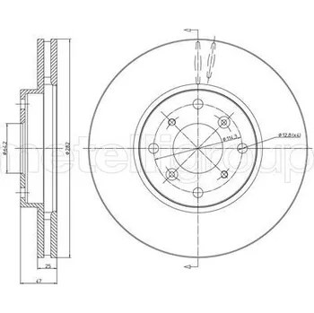 Brzdový kotouč Brzdový kotouč CIFAM (800-582)
