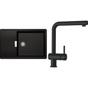 Granitový dřez Set Schock S14-2 (dřez Tia D-100LS Magma + baterie Epos.120 Magma)