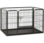 ZBXL Ohrádka pro psy ocelová 91,5 x 59 x 61 cm