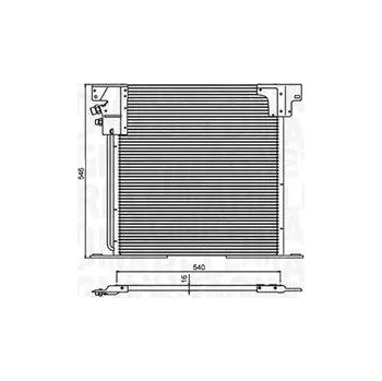 Výparník klimatizace Kondenzátor, klimatizace MAGNETI MARELLI 350203903000