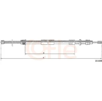 Lanko parkovací brzdy Tazne lanko, parkovaci brzda COFLE (10.648)