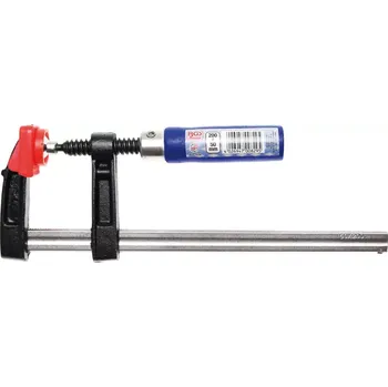 Truhlářská svěrka Truhlářská svěrka 50 x 200 mm (BGS100829) (F-svorka s rozměry 200 x 50 mm umožňuje pevné upnutí materiálu při práci, robustní konstrukce zajišťuje dlouhou životnost a spolehlivost při častém používání.)