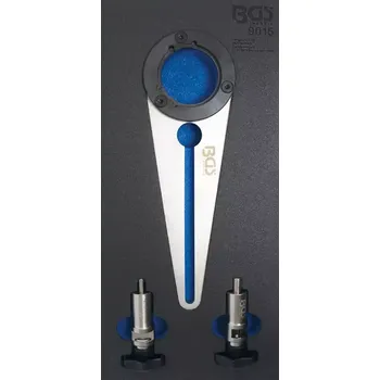 Sada nářadí Nářaďový modul 1/3 - BGS109015 Nářadí na řemenici pro klikový hřídel. Pro BMW N47 (BGS109015) (Speciální nářadí pro demontáž a montáž řemenice klikového hřídele u motorů BMW N47 zajišťuje přesné usazení a bezpečnou manipulaci při opravách. Robustní konstr