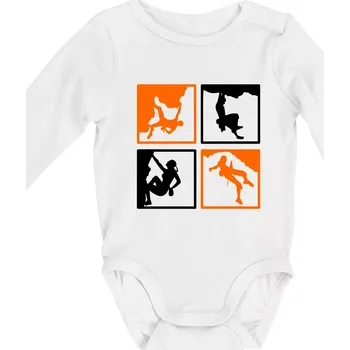 Quatro climb - Body kojenecké s dlouhým rukávem - Dlouhý r. do 3 měs ( Bílá )