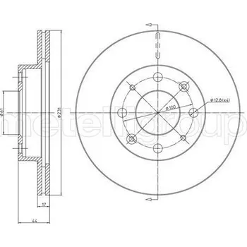 Brzdový kotouč Brzdový kotouč CIFAM (800-176)