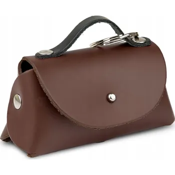 sáček na exkrement Barry King Kožená taška na sáčky na psí exkrementy hnědá