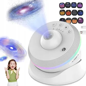 Dětské svítidlo LED PROJEKTOR VESMÍRNÉ PLANETÁRIUM NOČNÍ LAMPA DÁREK DÁRKOVÁ
