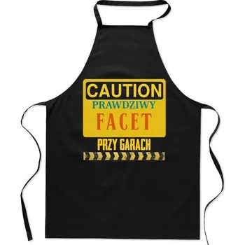 Kuchyňská zástěra Kuchyňská zástěra Pozor Skutečný Chlap u plotny Dárek Vtipná